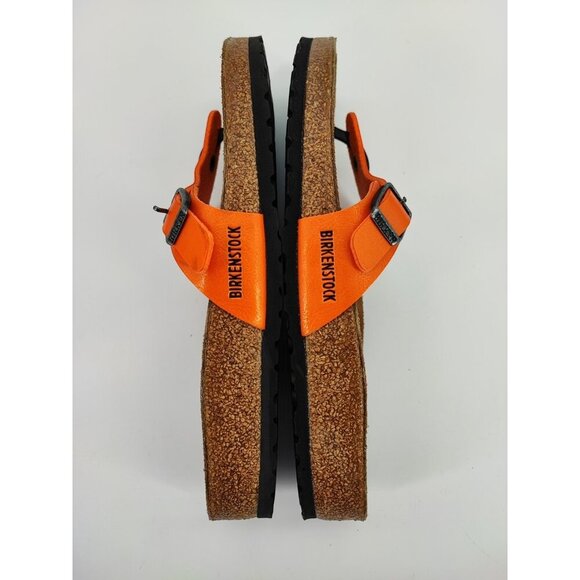 Birkenstock Women's Orange Strap Thong Sandals Size 7 US - Picture 5 of 9